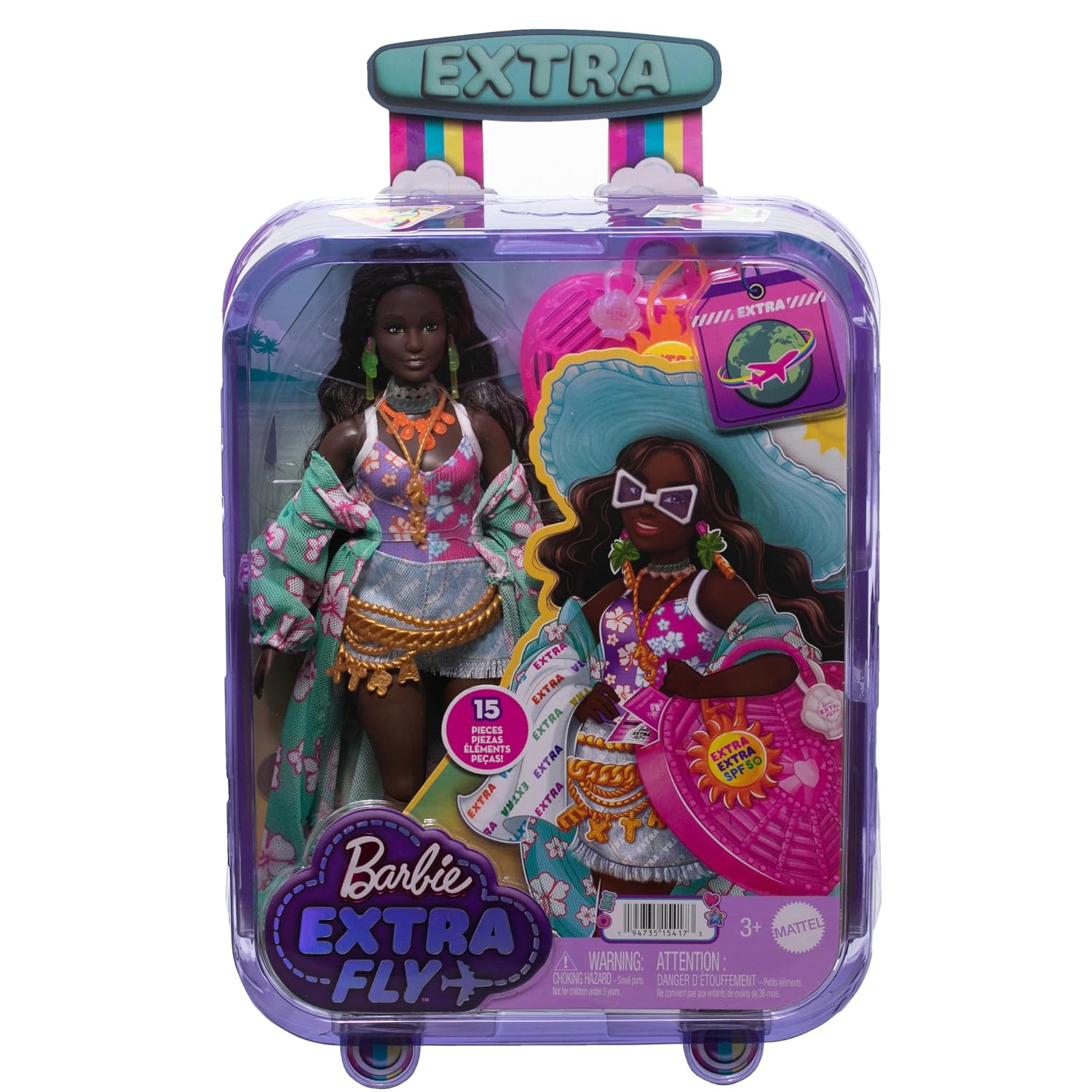 BARBIE Extra — Poupée Voyage Tenue de Plage et Accessoires – Image 5