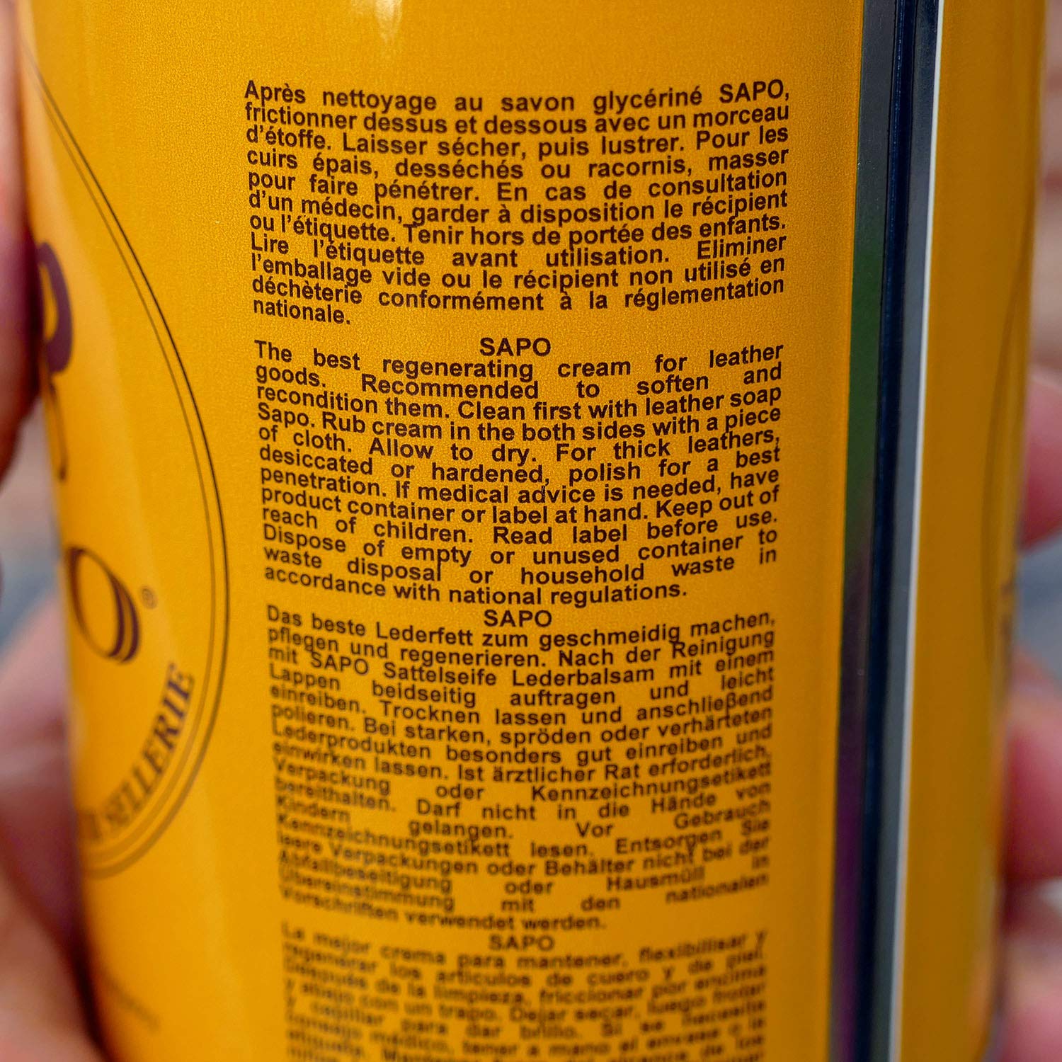 SCHWENKEL Sapo — Graisse pour Cuir incolore 200 ml – Image 3