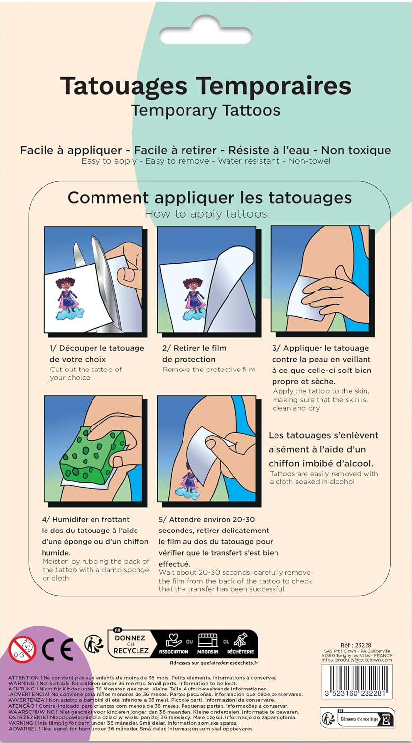 CAM ET LEON — Tatouages Temporaires Super-héros – Image 2