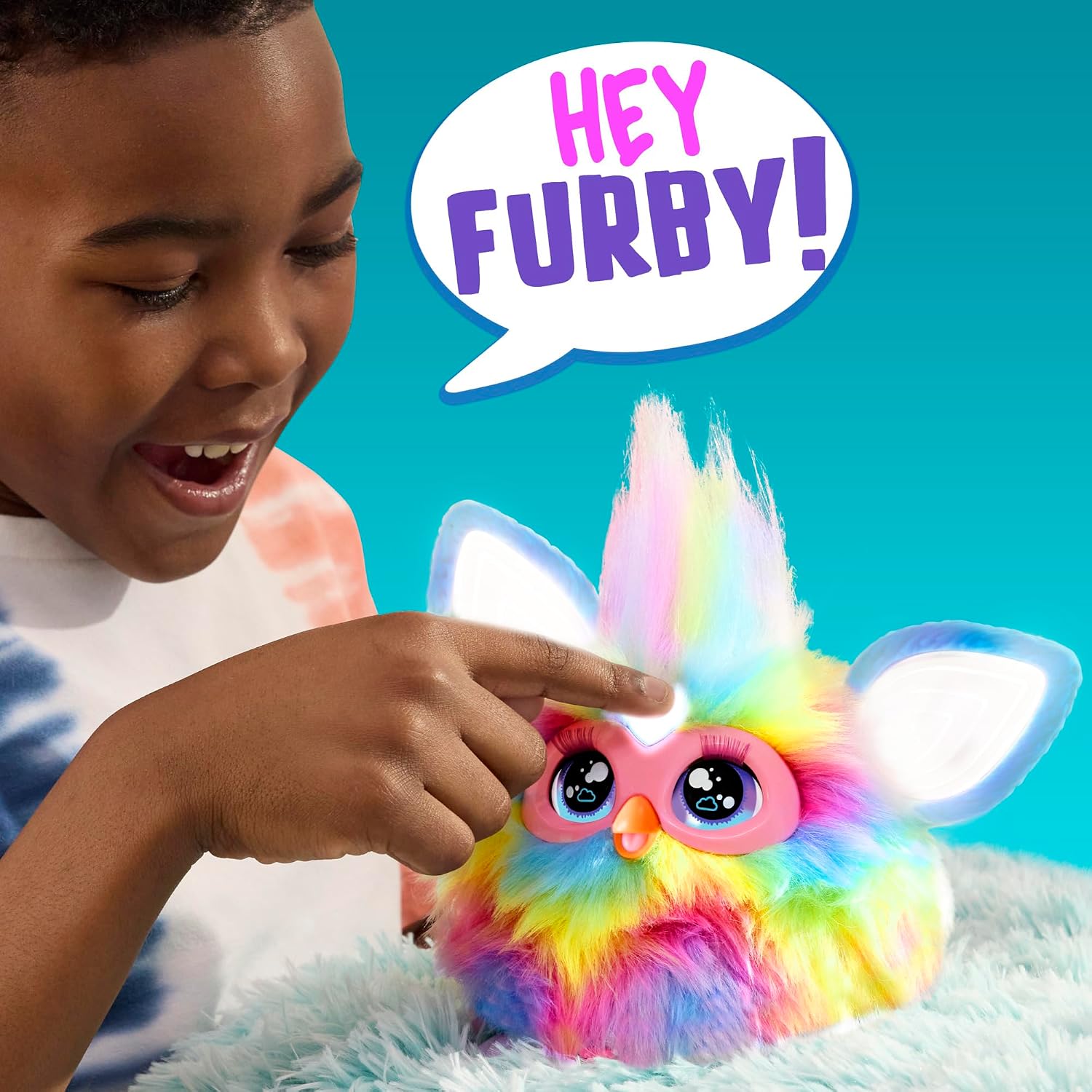 HASBRO Furby Tie Dye — Peluche Parlante lumineuse dans le noir – Image 6