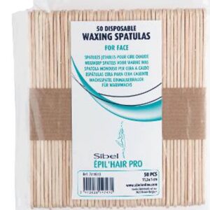 SIBEL — Pack de 50 spatules jetables pour épilation du visage