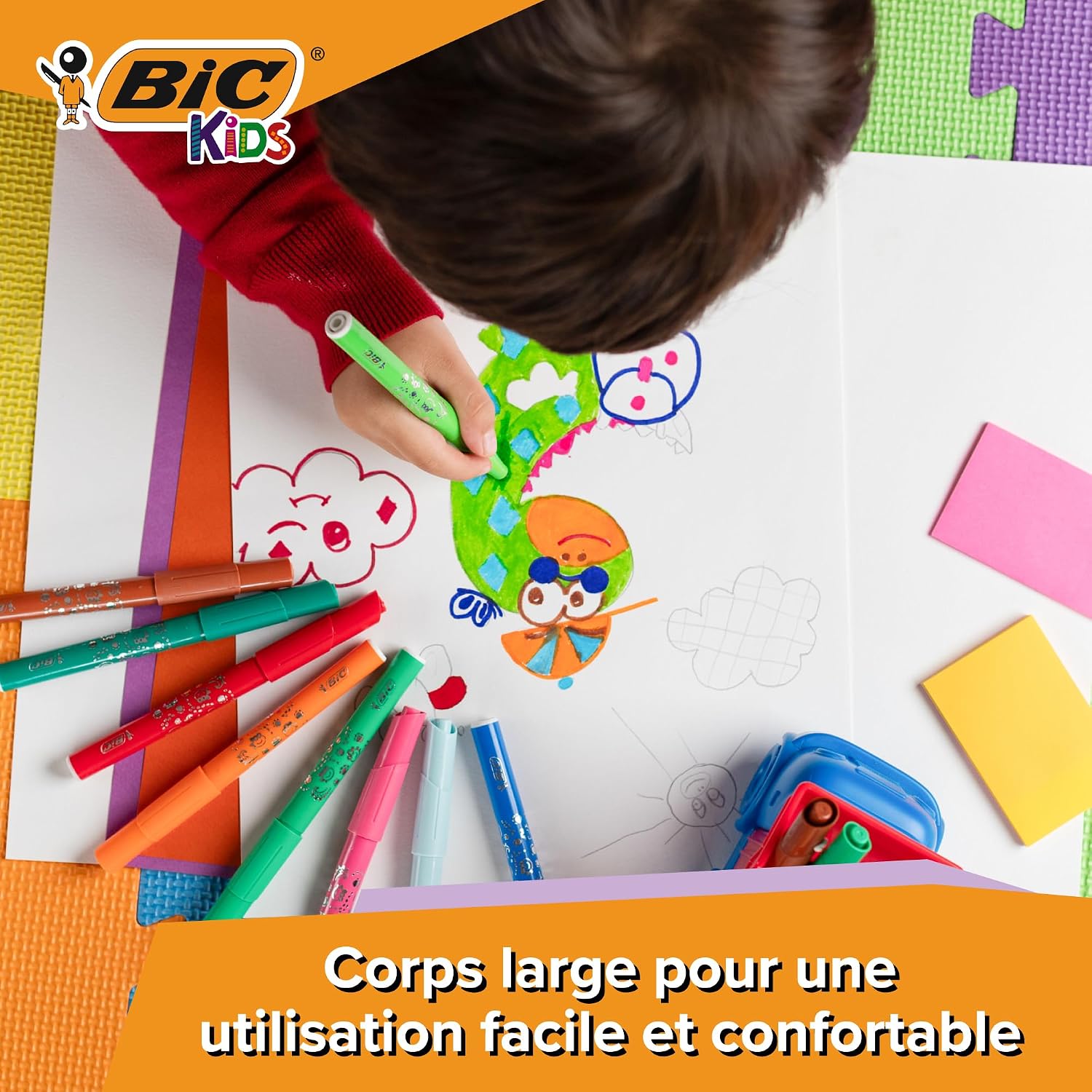 BIC Kids Visacolor XL — Feutres de coloriage pointe large x144 – Image 7