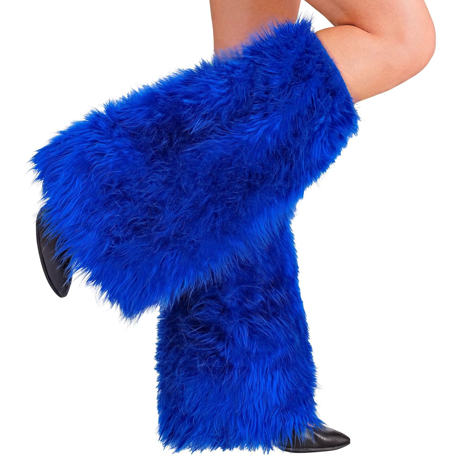W WIDMANN MILANO Party Fashion - Jambiers en peluche, chauffe-jambes, accessoire de costume pour adultes, carnaval, soirée à thème