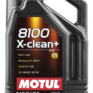 Motul 8100 Huile X-Clean+ 5W30 5L Noir