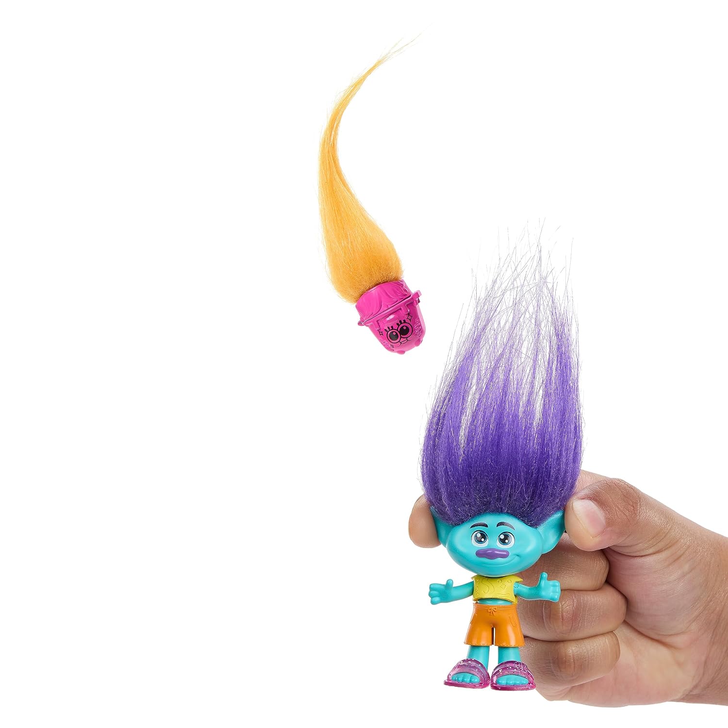 MATTEL Trolls 3 — Figurine Hair Pops Branche avec accessoires – Image 2