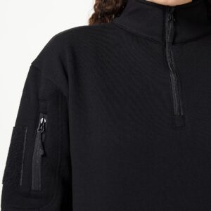 Alternative view of MIL-TEC — Sweat tactique zippé noir 3XL EU