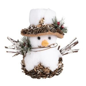P'tit Clown - Accessoire de Décoration Noël - Bonhomme de Neige, Renne, Sapin - Ambiance Enneigée - Parfaite pour Décor Maison Chrsitmas, Xmas (Bonhomme de Neige, 15 cm)
