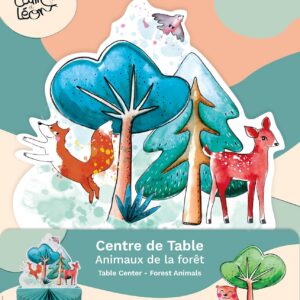 Alternative view of CAM ET LEON — Centre de table papier Animaux de la forêt