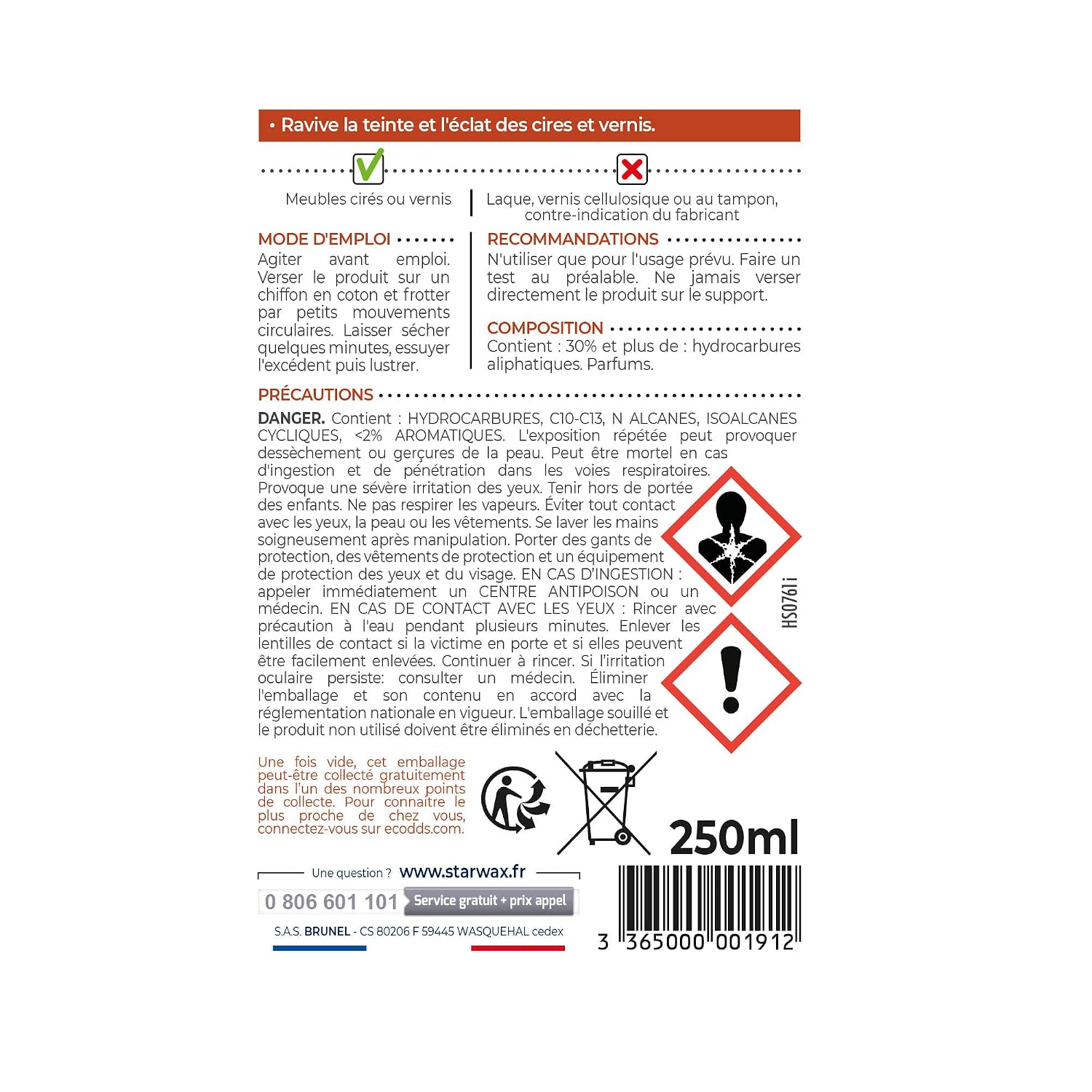 STARWAX — Régénérateur bois fruitiers 250 ml – Image 6