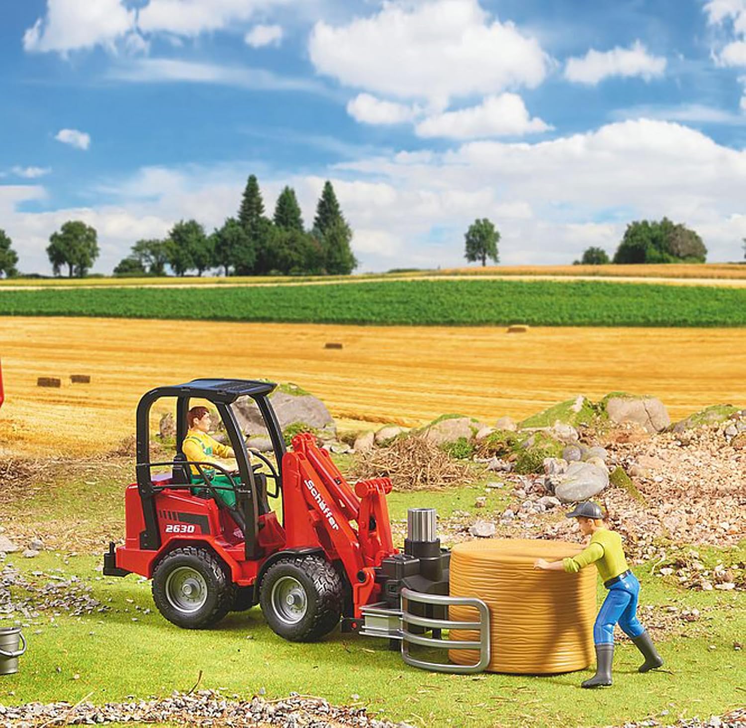 BRUDER Schäffer 2630 — Chargeur de ferme 1:16 avec godet – Image 5