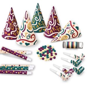 P'TIT CLOWN - 23445 - Kit Cotillons Sachet 5 Personnes - Multicolores - Couleur Aléatoire - Accessoires de Fête Amusants - Parfaits pour Nouvel An, Noël