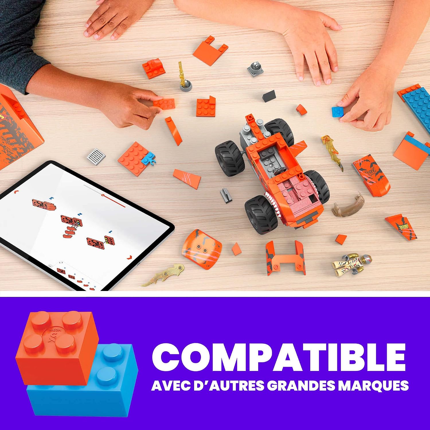 MEGA Hot Wheels — Coffret de Construction Tiger Shark 226 pièces – Image 2