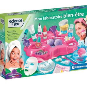 Clementoni - Sciences et Jeu : Mon Laboratoire Bien-être - Créer tes Propres Vernis à Ongles/Savons/Masque pour Visage - Jeu de Soins & Cosmétiques e - Dès 8 Ans + - Fabriqué en Italie - 52754