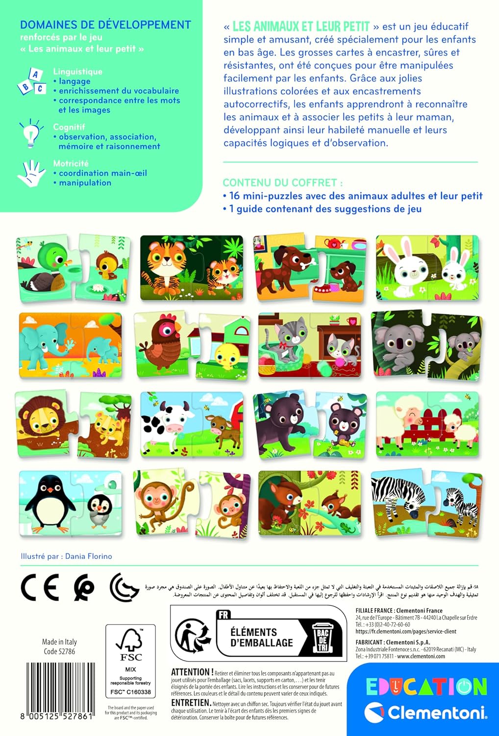 CLEMENTONI — Jeu éducatif animaux 2-4 ans – Image 2