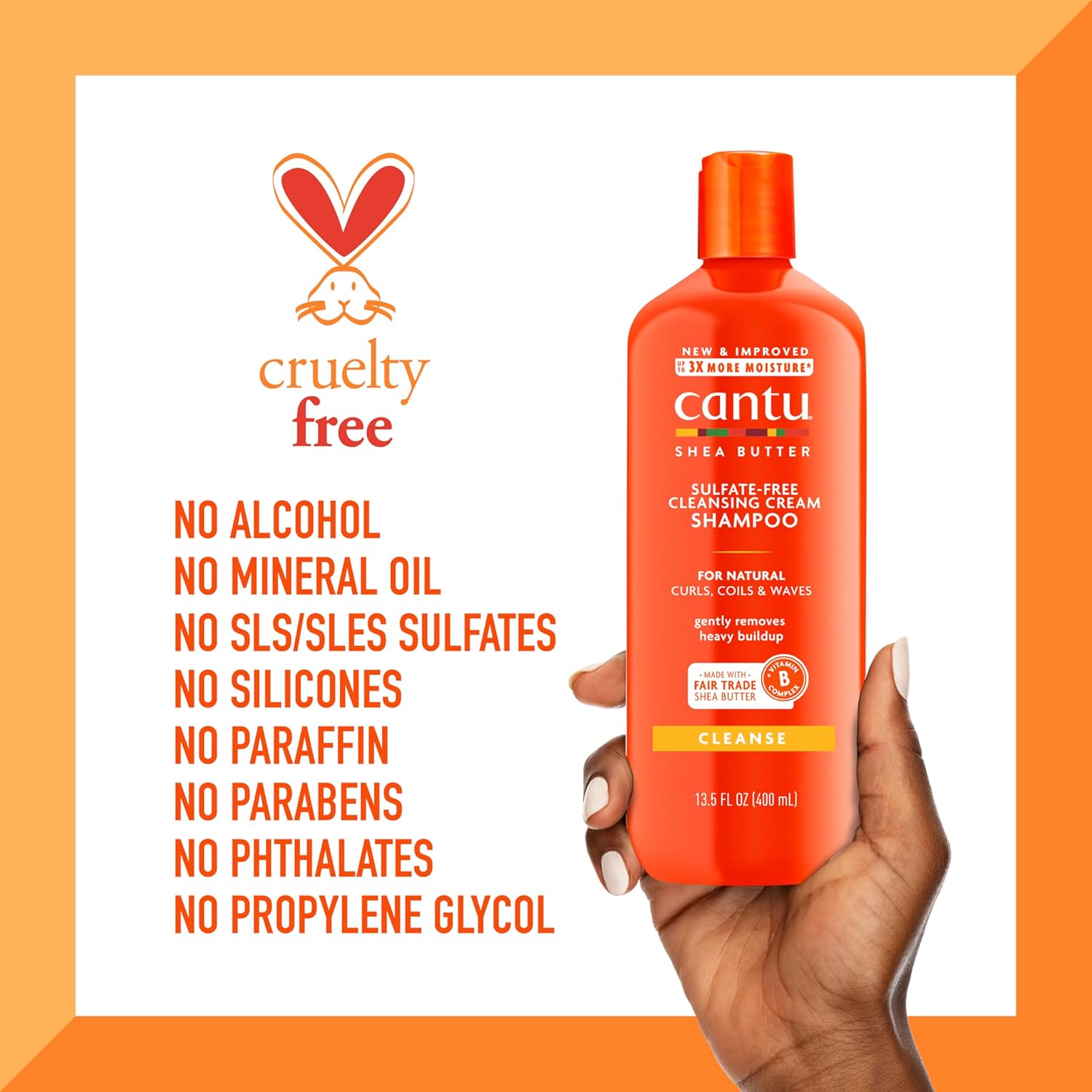 CANTU Shea Butter — Shampooing Crème Nettoyant 400ml – Image 6