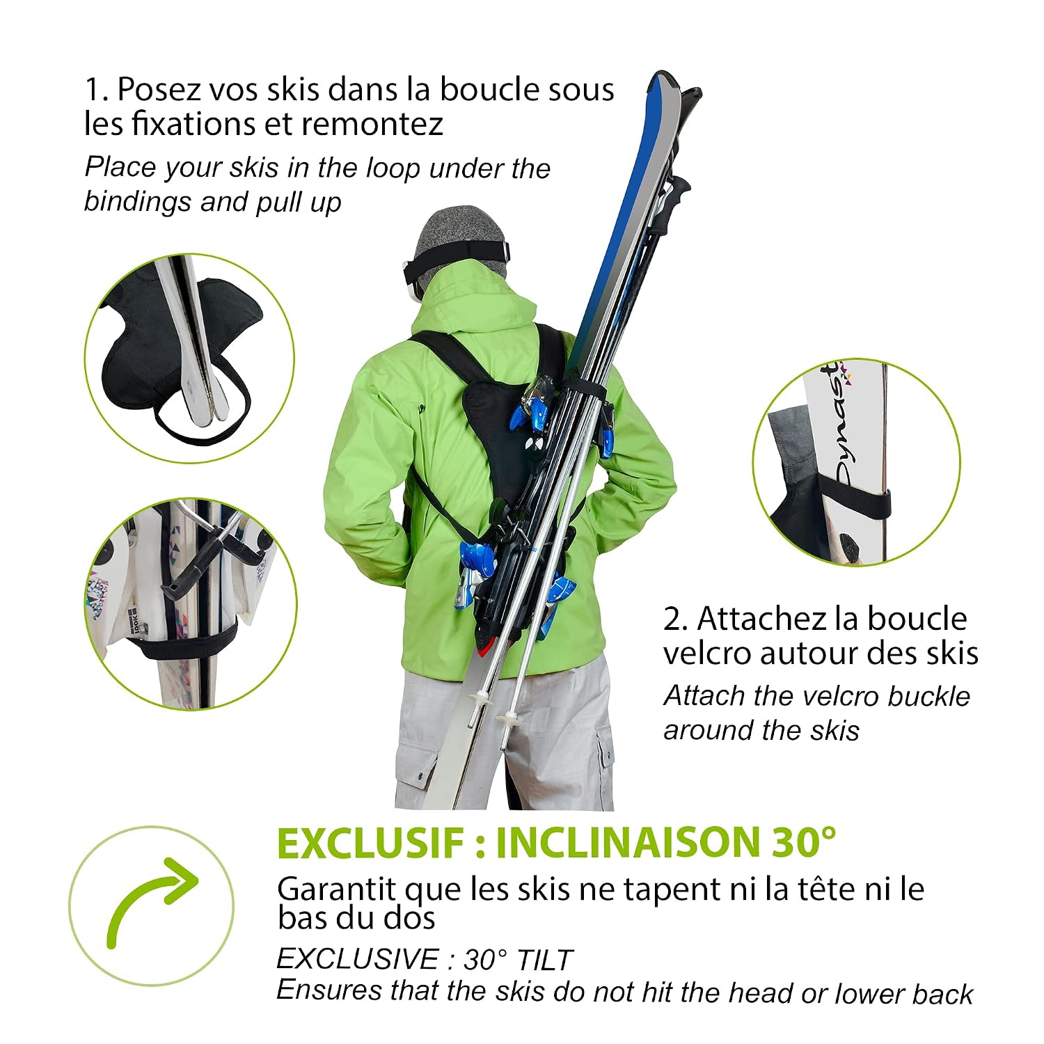 WANTALIS SKIBACK — Porte-skis Adulte Standard Noir – Image 4