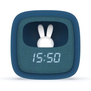 MOBILITY ON BOARD Billy Clock — Réveil veilleuse enfant lapin bleu