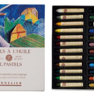 SENNELIER Lot de 24 pastels à l'huile, paysage