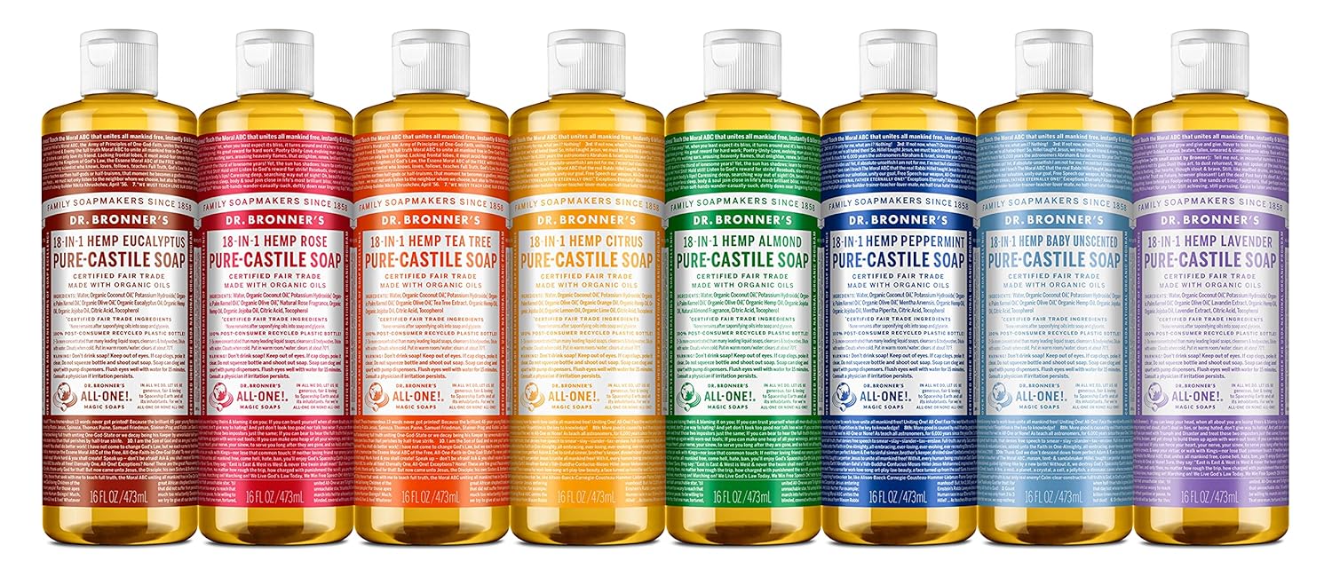 Dr. Bronner's Savon liquide Amande 475 ml – Image 2