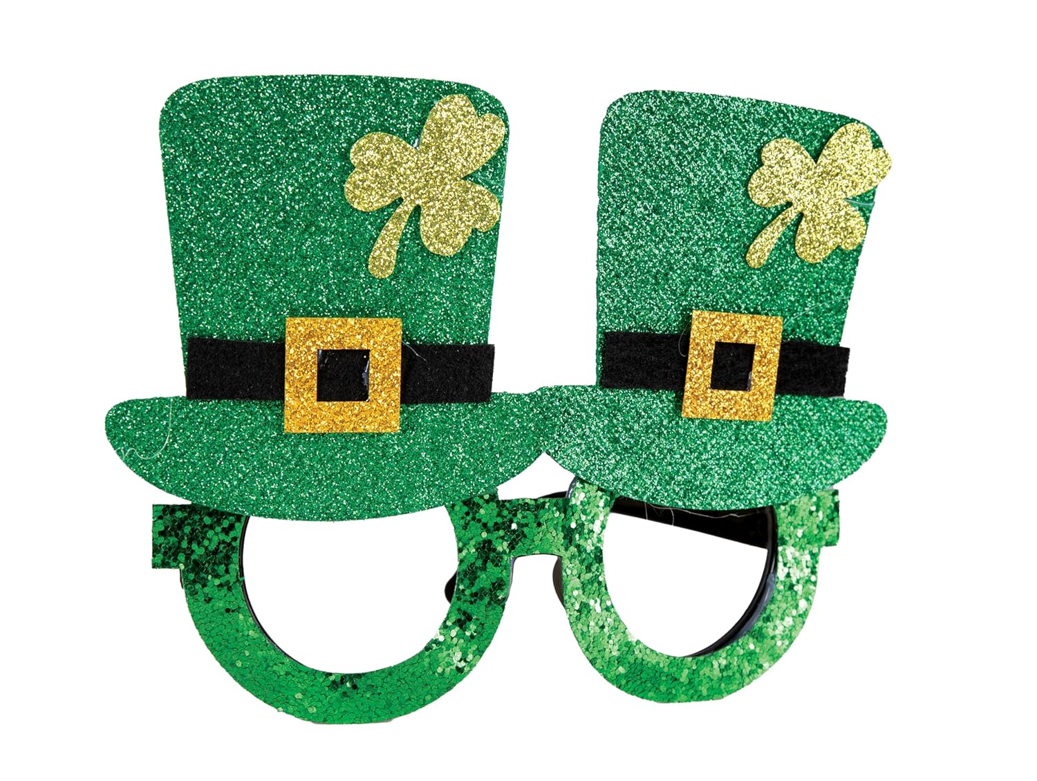 P'TIT CLOWN - Lunettes Saint Patrick - Accessoire de Déguisement parfait pour les Évènements sur le Thème de l'Irlande - Adulte - Vert