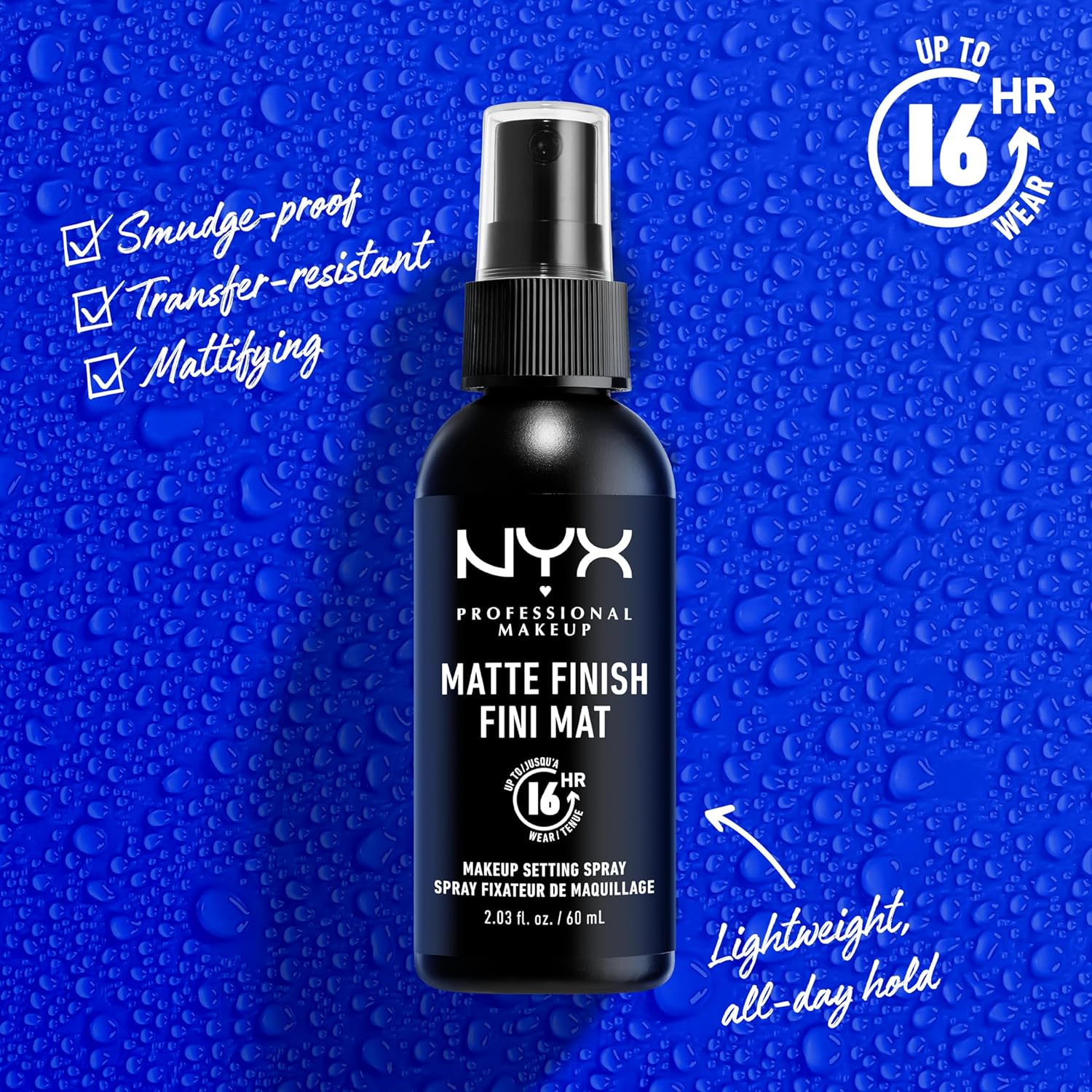 NYX Professional Makeup — Spray Fixateur Dewy Finish 180ml – Image 2