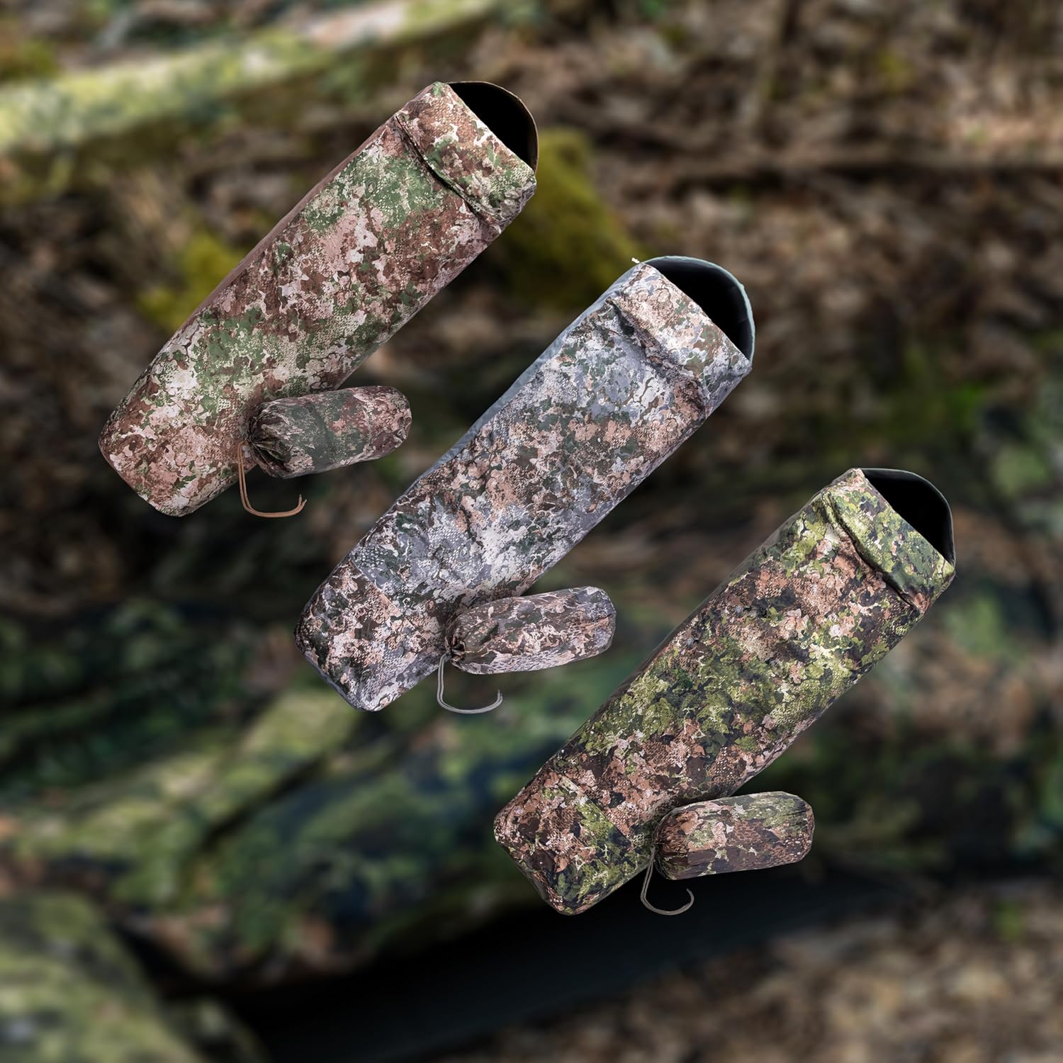 MILTEC — Sursac camouflage noir taille unique – Image 3