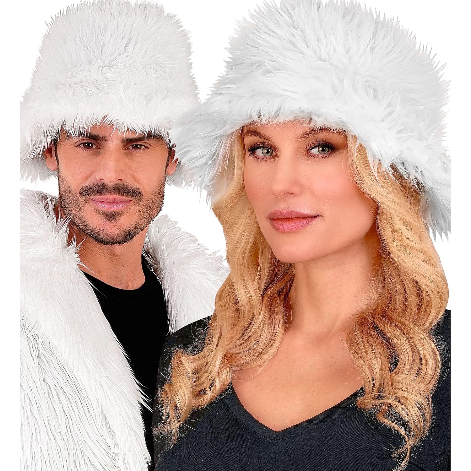 W WIDMANN MILANO Party Fashion — Chapeau bob en peluche blanc – Image 2
