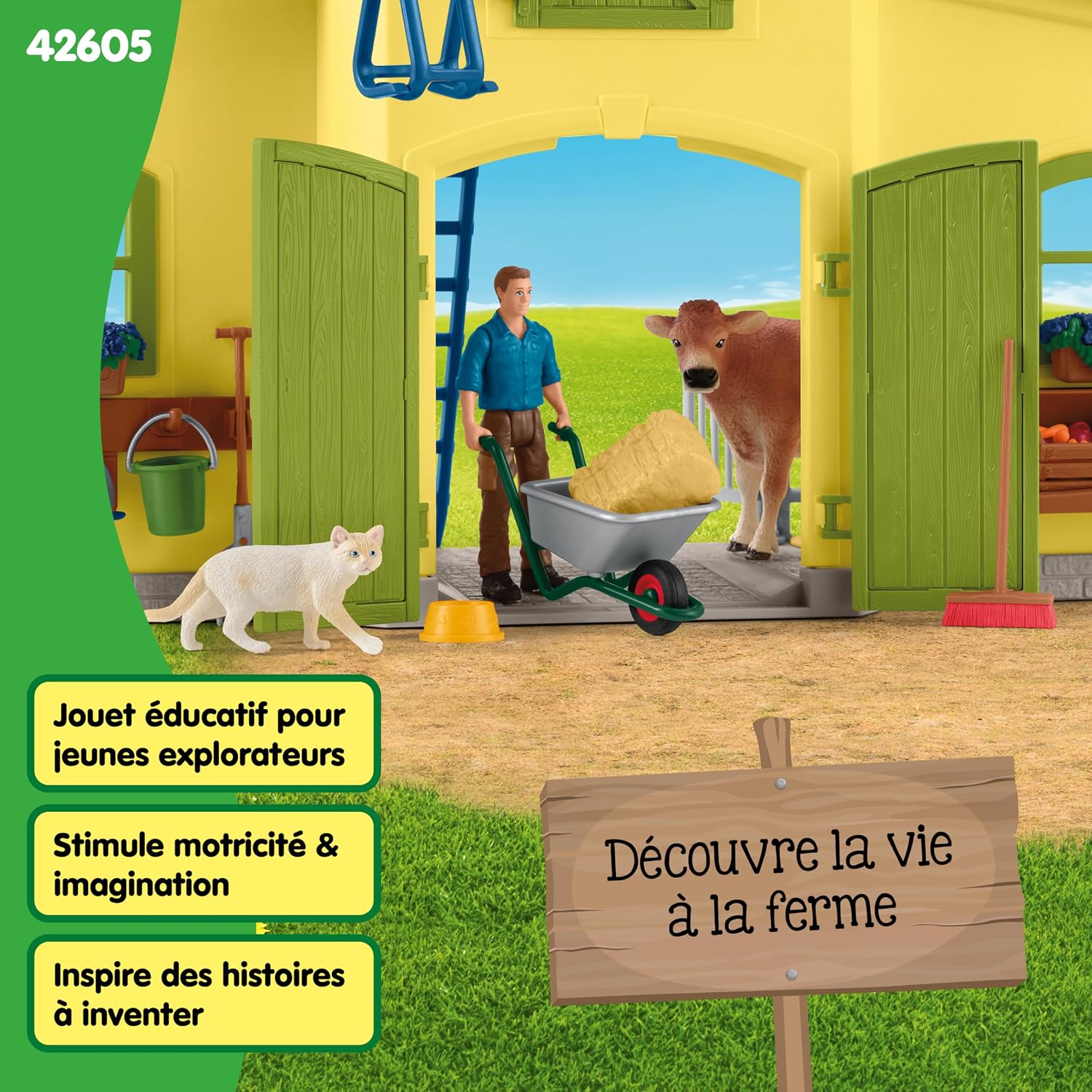 SCHLEICH Farm World 42605 — Coffret Ferme éducative 92 pièces – Image 5