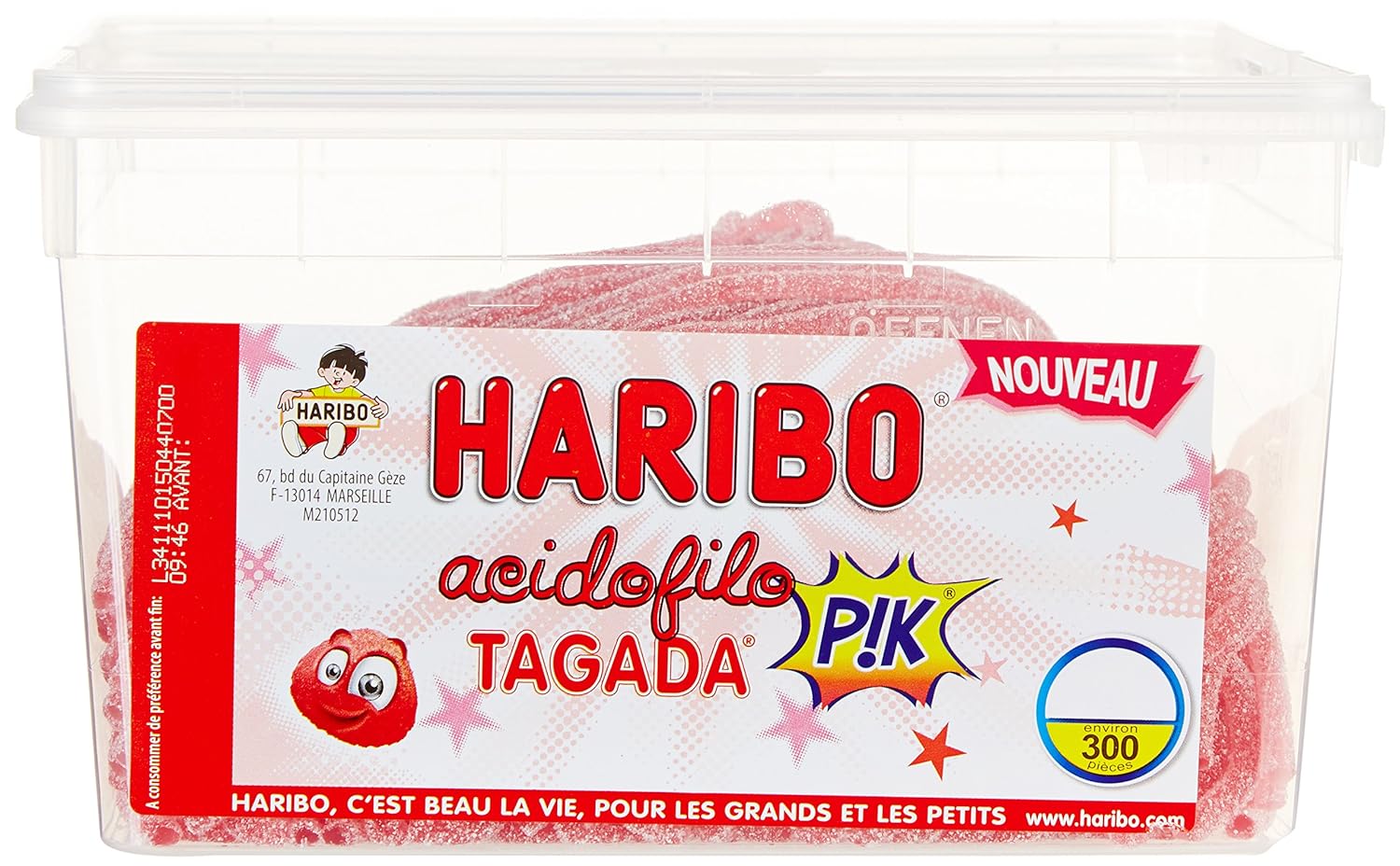 HARIBO Acidofilo — Bonbons goût Tagada Pik x300