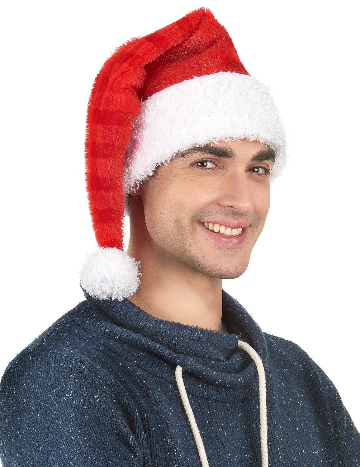 PTIT CLOWN — Bonnet Père Noël à Rayures Taille Unique – Image 2