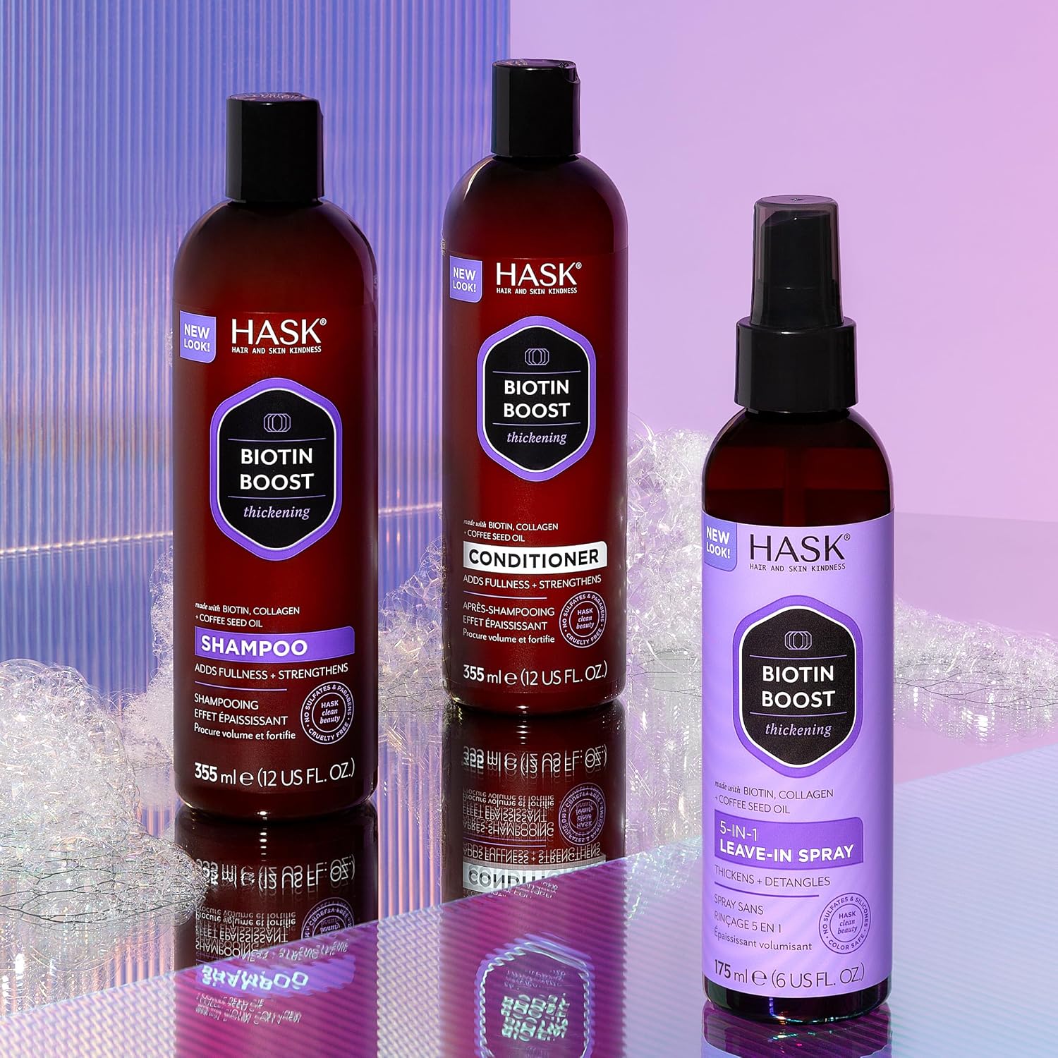 HASK Biotin Boost — Après-shampooing cheveux fins 355 ml – Image 6
