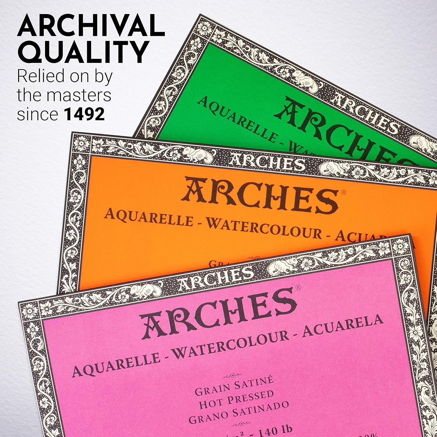 ARCHES Aquarelle — Bloc 20 feuilles 31x41 cm 300 g/m² – Image 4