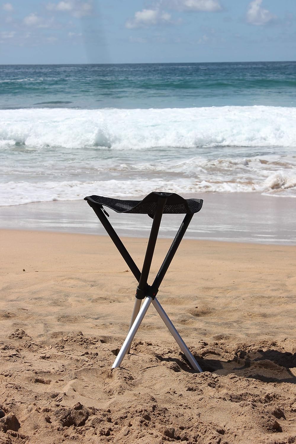 Walkstool - Modèle Basic - Noir - Tabouret Pliant 3 Pieds en Aluminium - Hauteur d'Assise 60 cm - Tabouret Pliable - Charge maximale 175 kg - Fabriqué en Suède – Image 6