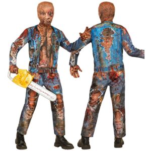W WIDMANN MILANO Party Fashion - Costume zombie pour enfants, ensemble avec masque, tenue complète pour Halloween et carnaval