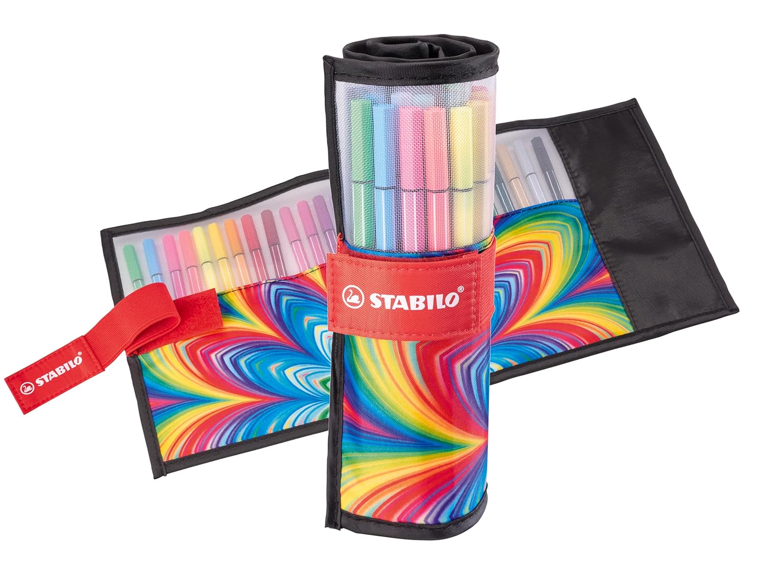 STABILO - Feutre de coloriage - Pen 68 ARTY - Trousse Rollerset x 25 feutres de coloriage pointe moyenne - coloris assortis - gamme ARTY