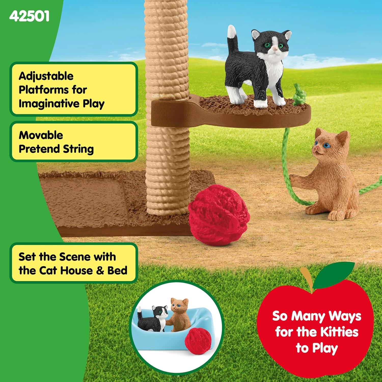 SCHLEICH — Playset Divertissement pour Chats Mignons – Image 4