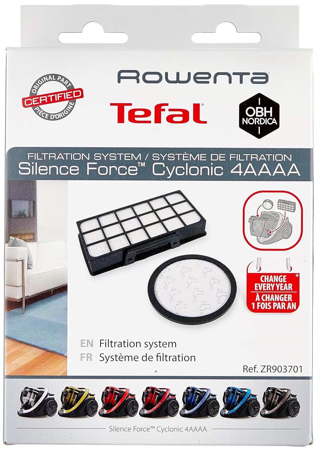 ROWENTA ZR903701 — Kit de filtration pour aspirateur Silence Force – Image 2