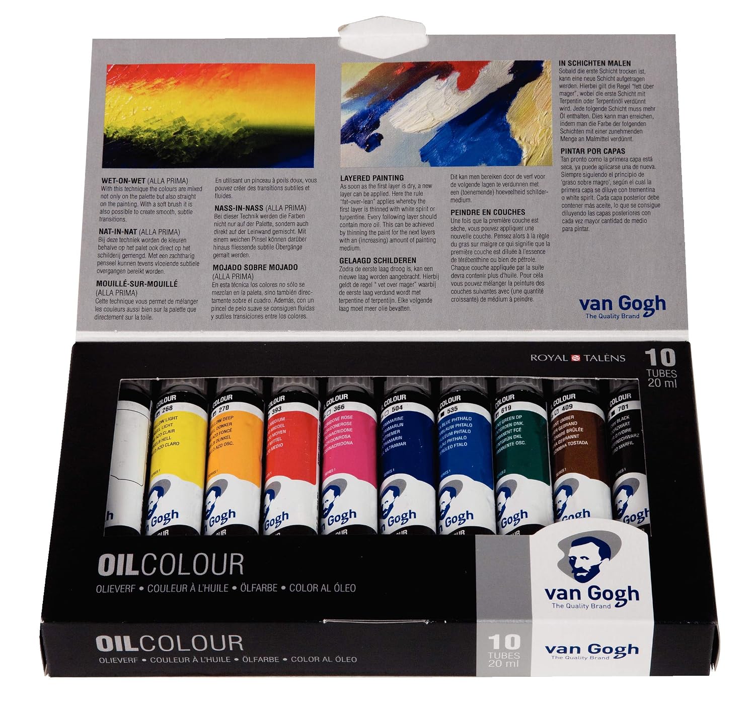 VAN GOGH — Set de base couleurs à l'huile 10x20ml – Image 2