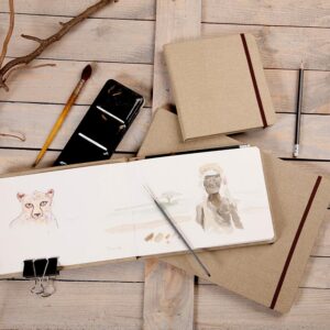 Alternative view of CLAIREFONTAINE Goldline — Carnet de voyage 20x20 cm 30 feuilles