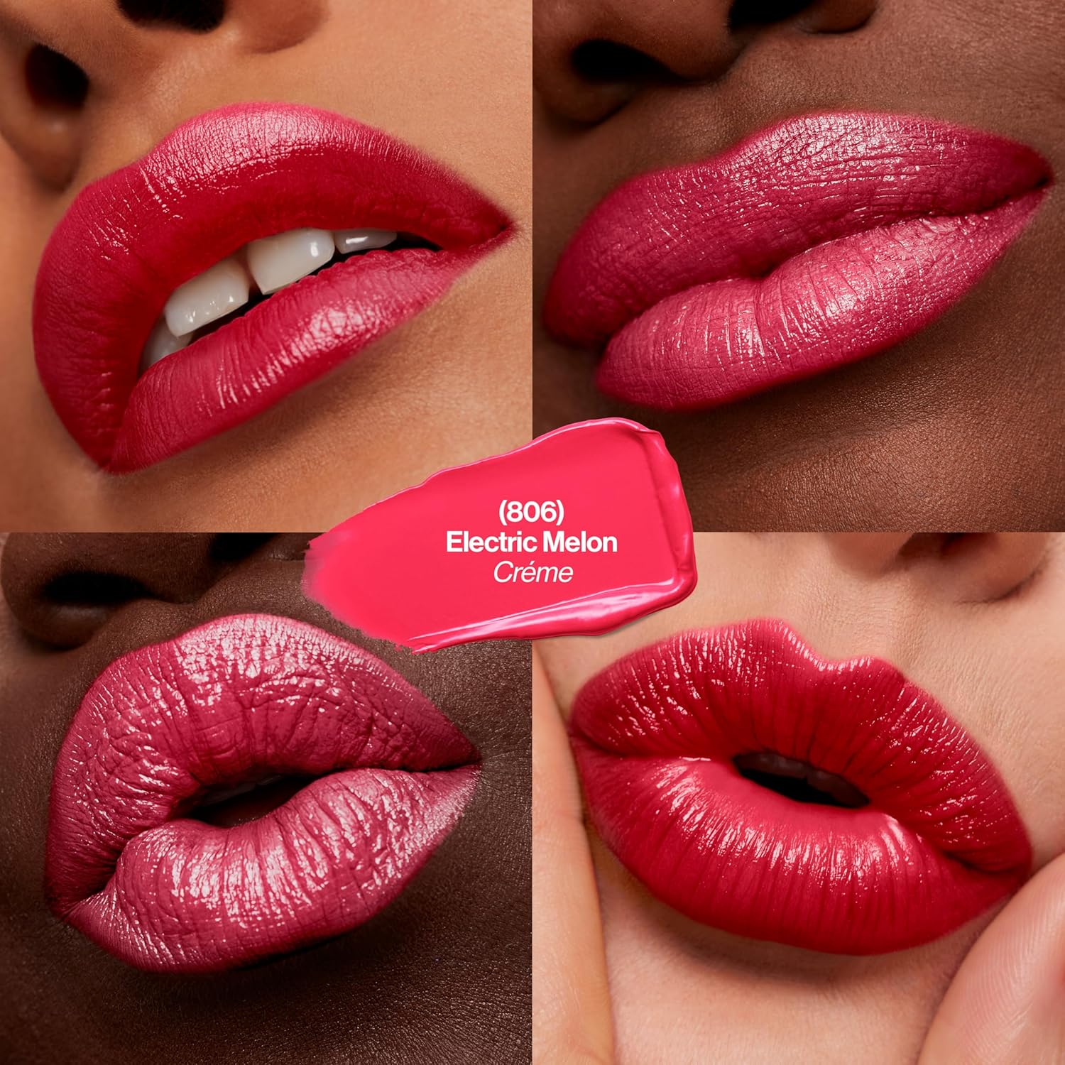 REVLON Super Lustrous — Rouge à lèvres crème 806 Electric Melon – Image 2