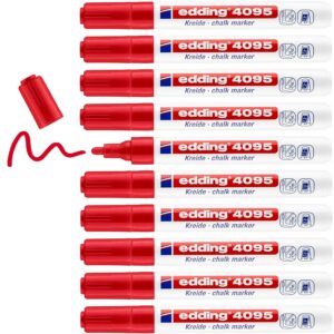 Chalkstift edding 4095 Round rouge 2-3 mm | 10 morceaux