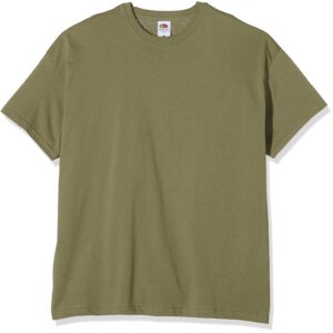 Fruit Of The Loom SS022M - T-Shirt Manches Courtes - Homme - Vert (Classic Olive) - Medium