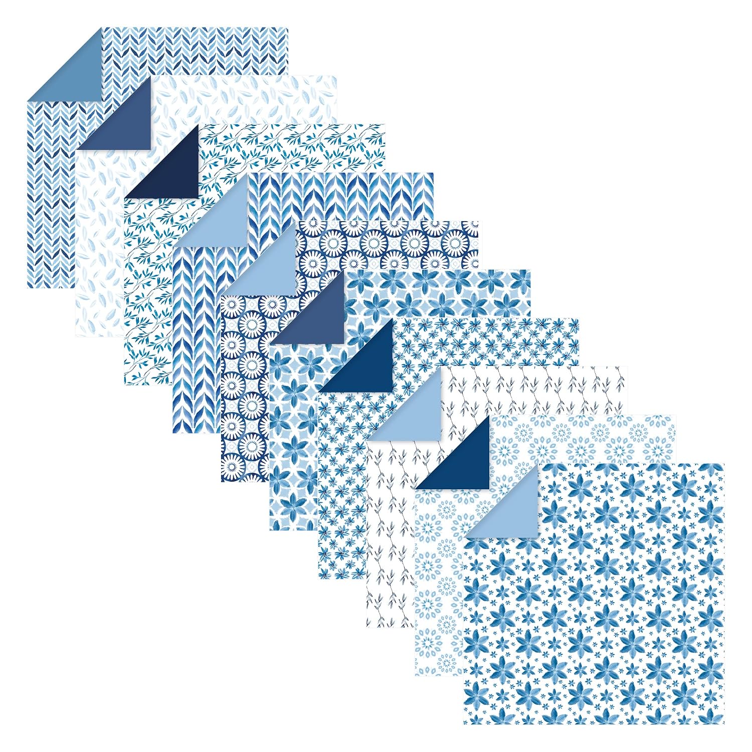 CLAIREFONTAINE Shibori — 60 Feuilles de Papier Origami 15x15cm – Image 4