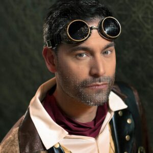 Alternative view of BOLAND — Lunettes Steampunk réglables verres foncés
