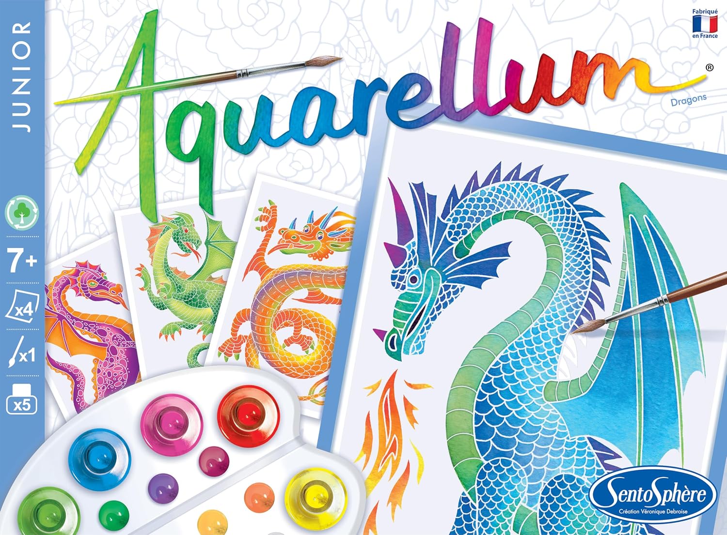 SENTOSPHÈRE AQUARELLUM JUNIOR — Kit Peinture Dragons – Image 2