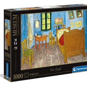 Clementoni - 39616 - Jeu de Création et Logique pour Enfants - à Partir de 14 Ans et Plus - Puzzle Museum Collection de Haute Qualité - 1000 Pièces - Chambre à Arles - Van Gogh