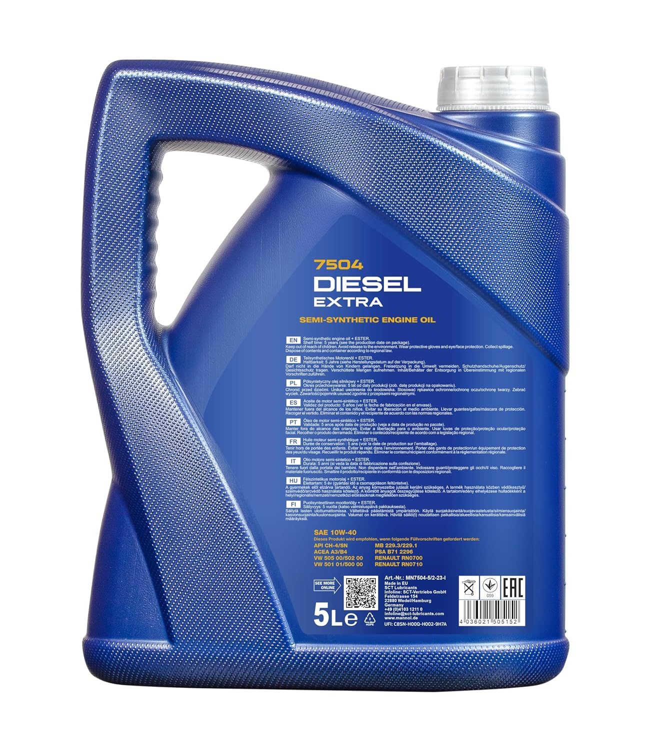MANNOL Diesel — Huile moteur 10W-40 1L – Image 2