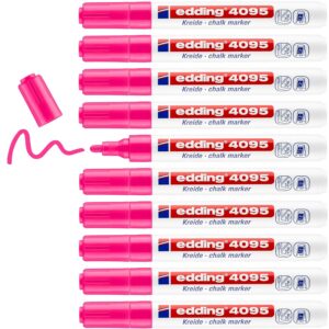 Chalkstift edding 4095 autour de néon rose 2-3 mm | 10 morceaux