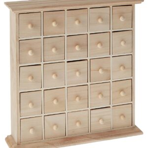 Artemio 14001073 Meuble 25 Tiroirs en Bois a Décorer Beige Taille Unique