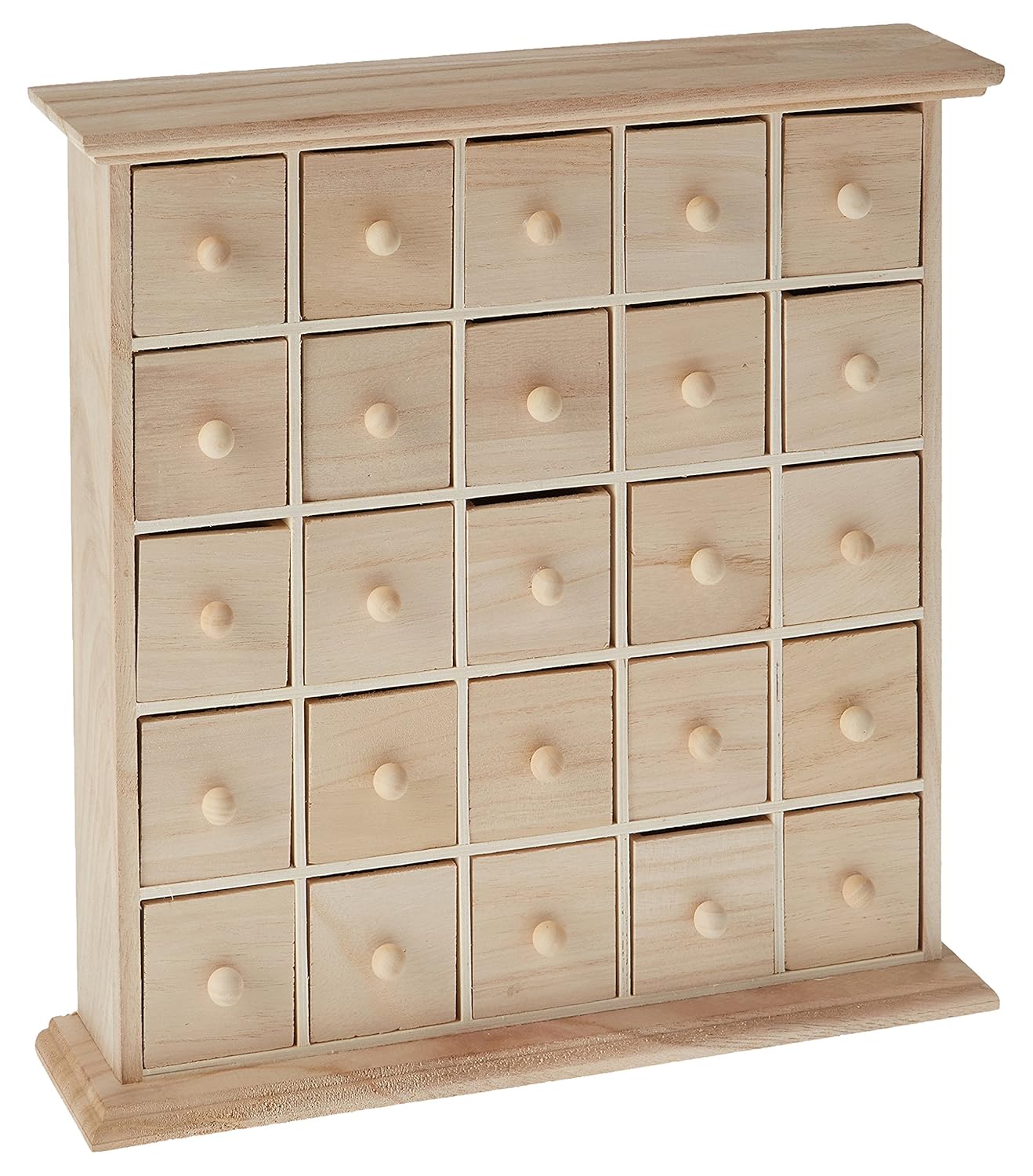 Artemio 14001073 Meuble 25 Tiroirs en Bois a Décorer Beige Taille Unique